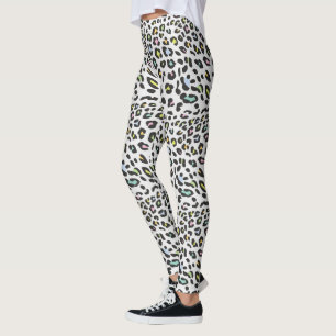 Leggings Pastel Leopard Spot Motif