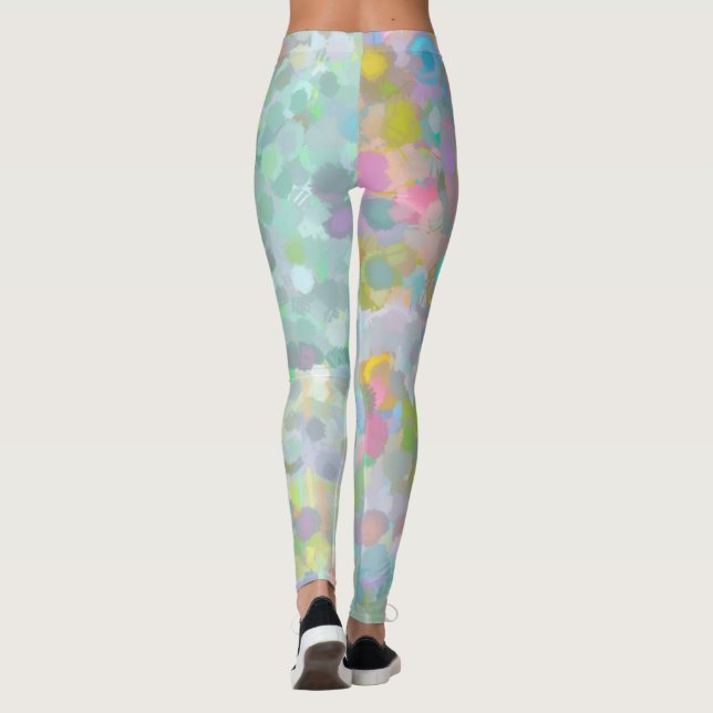 Leggings pastel lumineux coloré d'amusement (Dos)