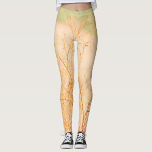 Leggings Pastel Pale Golden Tree Brunch Sky