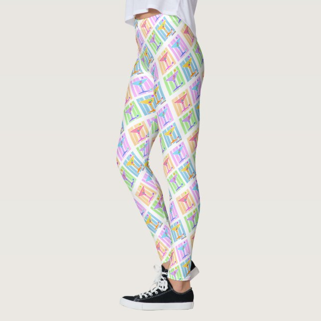 LEGGINGS PASTEL POP ART MARTINIS (Gauche)