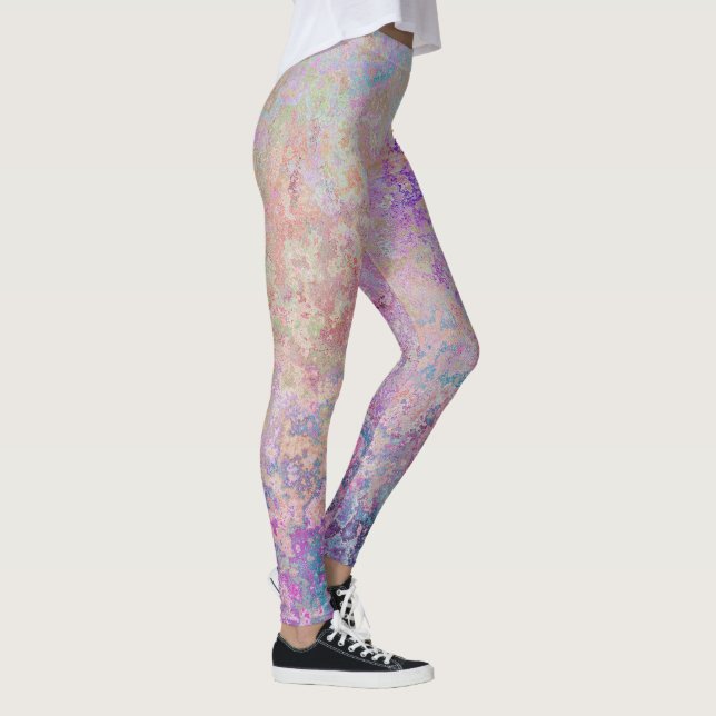 Leggings Pastel Rainbow Cravate-Dye, printemps été (Droite)