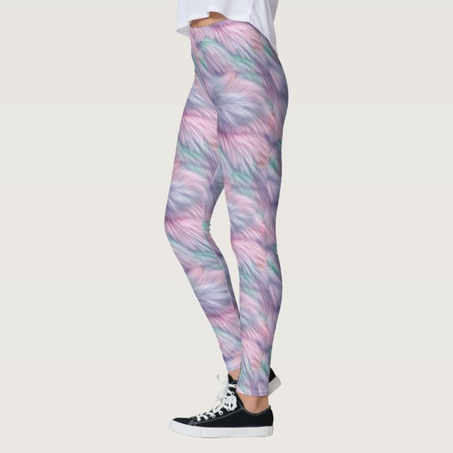 Leggings Pastel Rainbow Fur (Gauche)