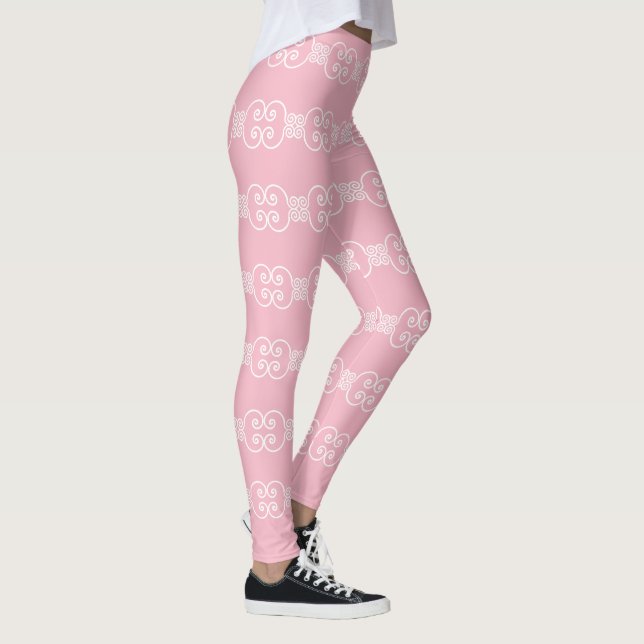 Leggings Pastel rose blanc Victorien 4Ashley (Droite)
