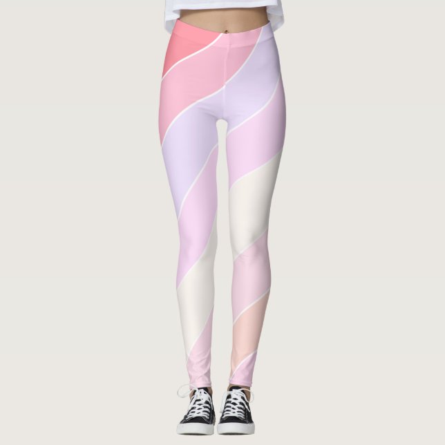 Leggings Pastel Stripes (Devant)