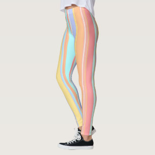 Leggings Pastel Stripes Printemps de Pâques Plutôt doux