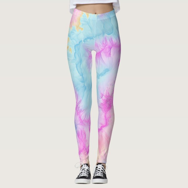 Leggings Pastel Tie Dye (Devant)
