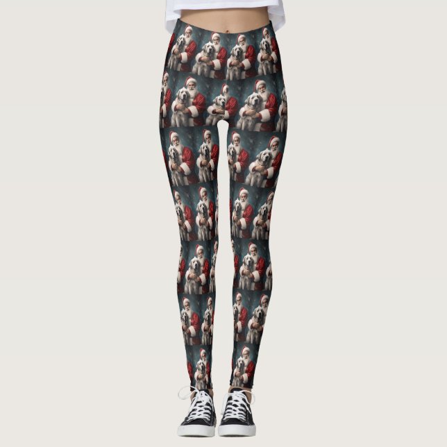 Leggings Pasteur anatolien avec Noël du Père Noël (Devant)