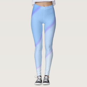 Leggings Pâtel motif à vent ombre bleu
