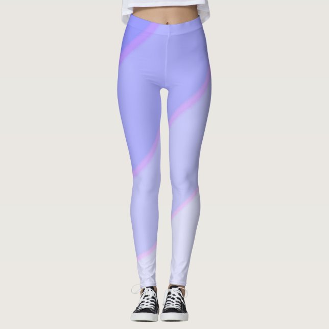 Leggings Pâtel motif de wirl ombre Lilac (Devant)