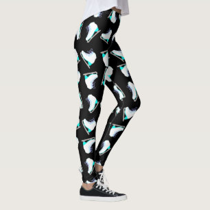 Leggings Patinage sur glace Motif bleu patinage artistique 