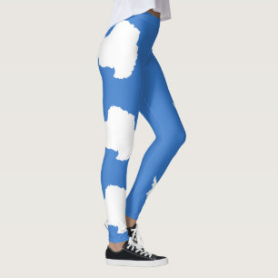 Leggings Patriotic Antarctica Flag