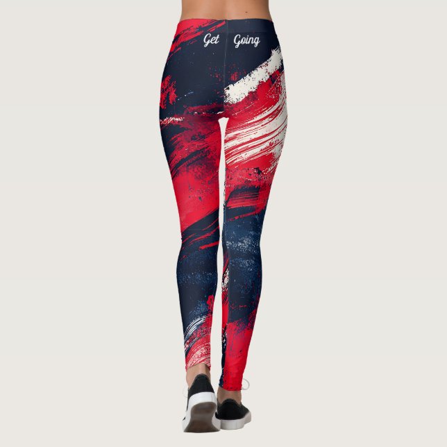 Leggings Patriotique 4 juillet (Dos)