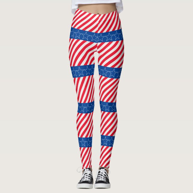 Leggings patriotique américain (Devant)