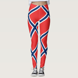 Leggings Patriotique norvégien de drapeau de la Norvège