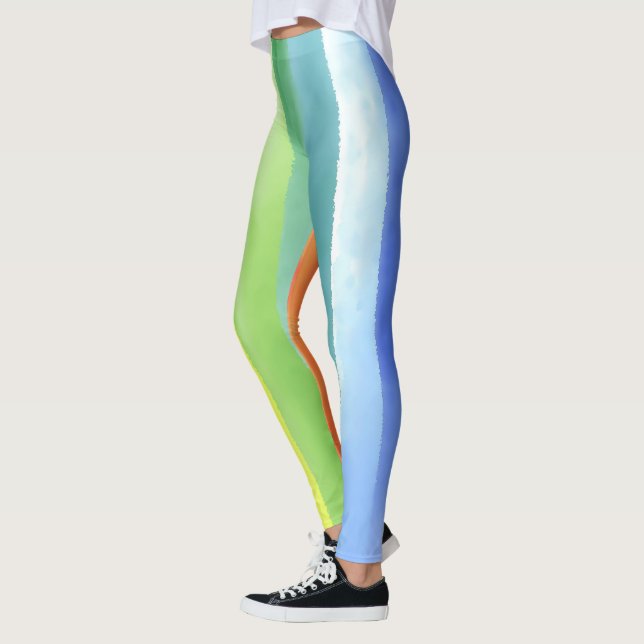 Leggings Pattern de Vertical Rainbow | (Gauche)