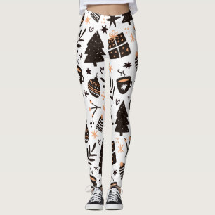 LEGGINGS PATTERNES MONOGRAM DE CHRISTMAS