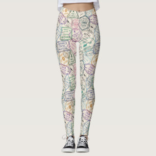 Leggings Patterson de Travel Stamp