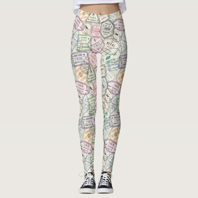 Leggings Patterson de Travel Stamp (Devant)