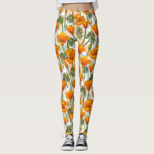 Leggings Pavot de Californie