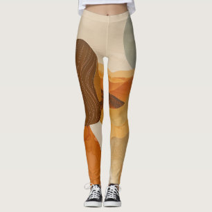 Leggings Paysage Abstrait de Boho (17)