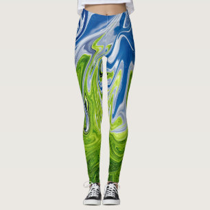 Leggings Paysage Art Abstrait Meilleur art moderne