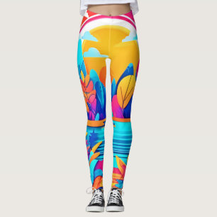 Leggings Paysage du lever du soleil