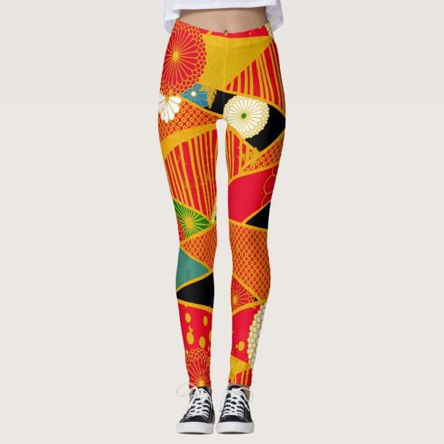 Leggings Paysage magique Abstrait (Devant)