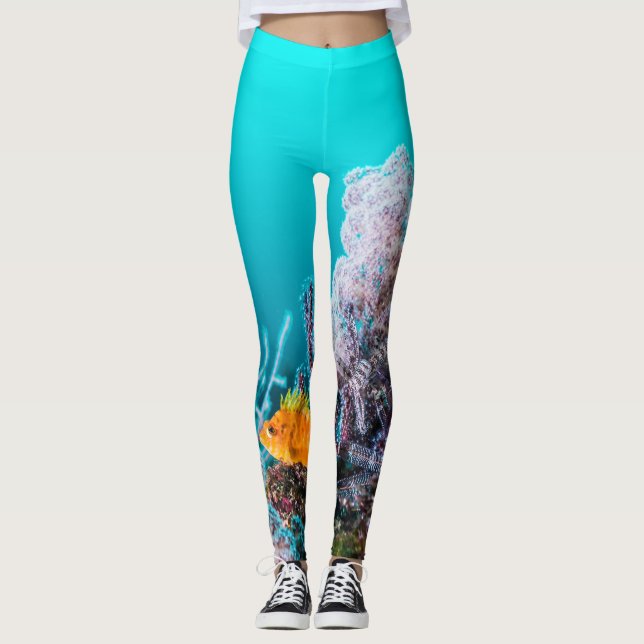 Leggings paysage marin (Devant)