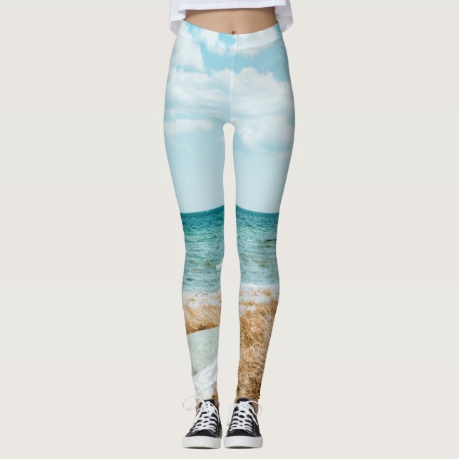 Leggings Paysage marin merveilleux (Devant)