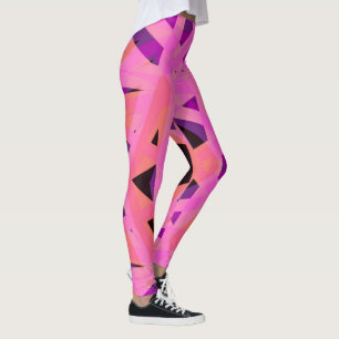 Leggings Peach rose Purple Yoga Fitness Exercice Valentine