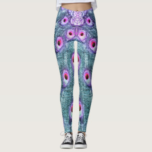 LEGGINGS PEACOCK FANCY FEATHERS 2