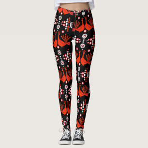 Leggings Peacock Paon Bird Fold Art