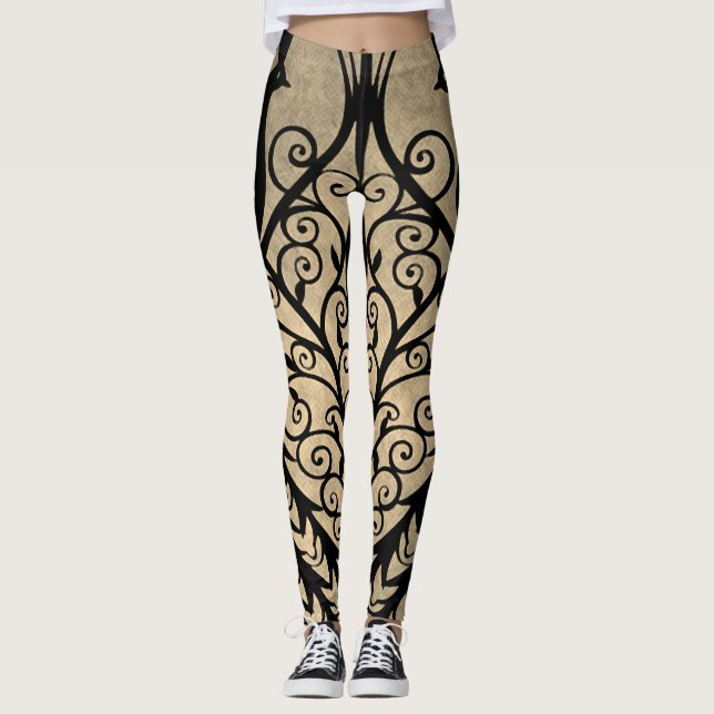Leggings Peacock vintages (Devant)