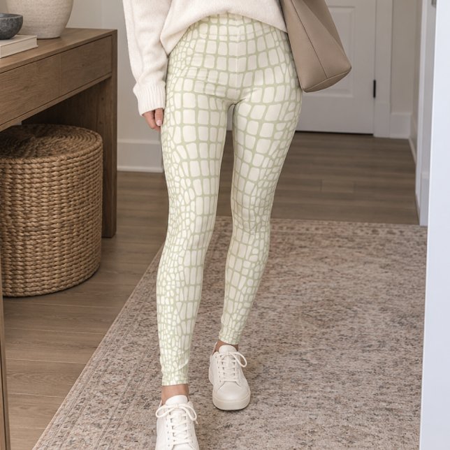 Leggings Peau d'alligator vert clair (Créateur téléchargé)