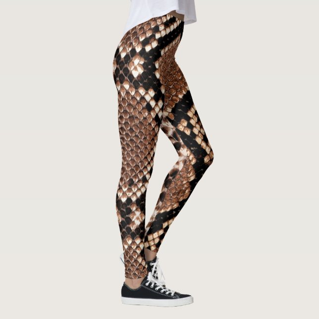 Leggings Peau de Crotale Diamanté Occidental (Droite)