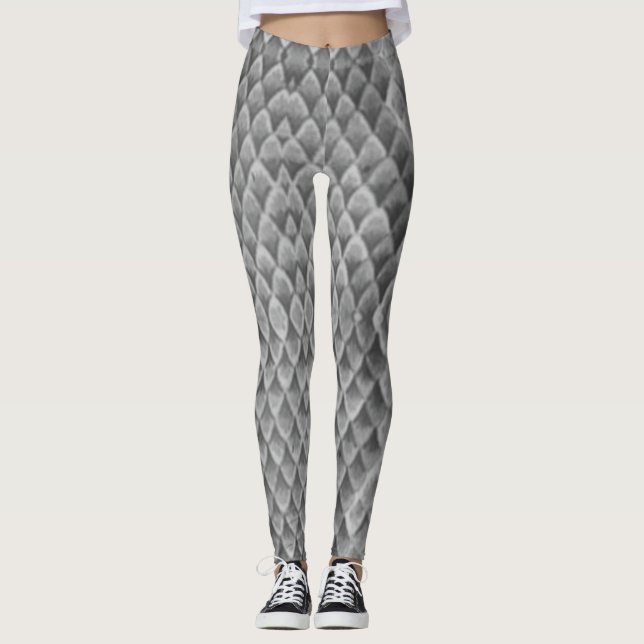 Leggings Peau de serpent gris (Devant)