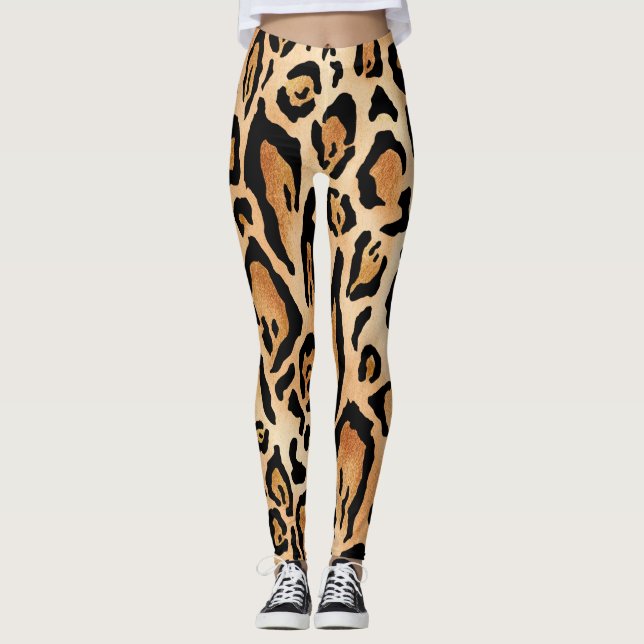 Leggings Peau léopard : Motif intemporel (Devant)