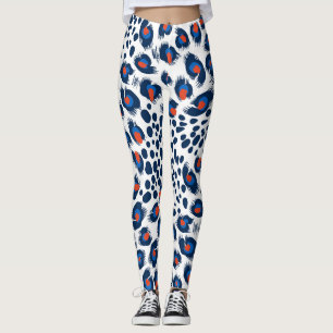 Leggings Peau léopard : motif vintage sans soudure.