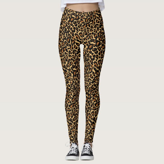 Leggings Peau léopard Peau animale Imprimer (Devant)