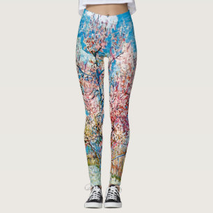 Leggings Pêche à fleurs, Van Gogh