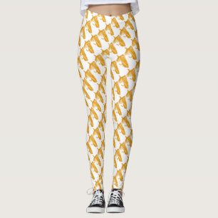 Leggings Pêche de mouche d'or de flamme de Matuka, mouche