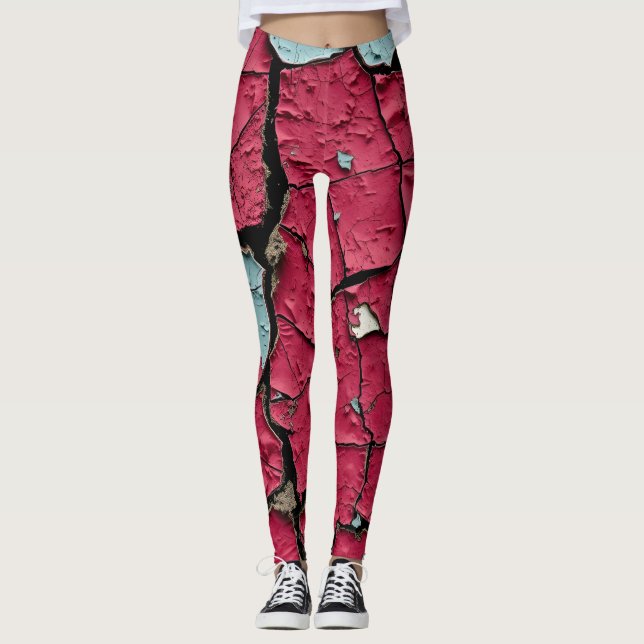 Leggings Peeling Calques de peinture (Devant)