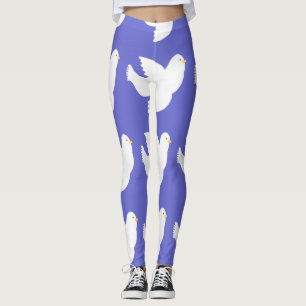 Leggings peindre des colombes