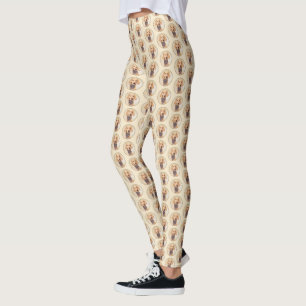 Leggings Peinture à poils durs Vizsla - Jolie Art Original