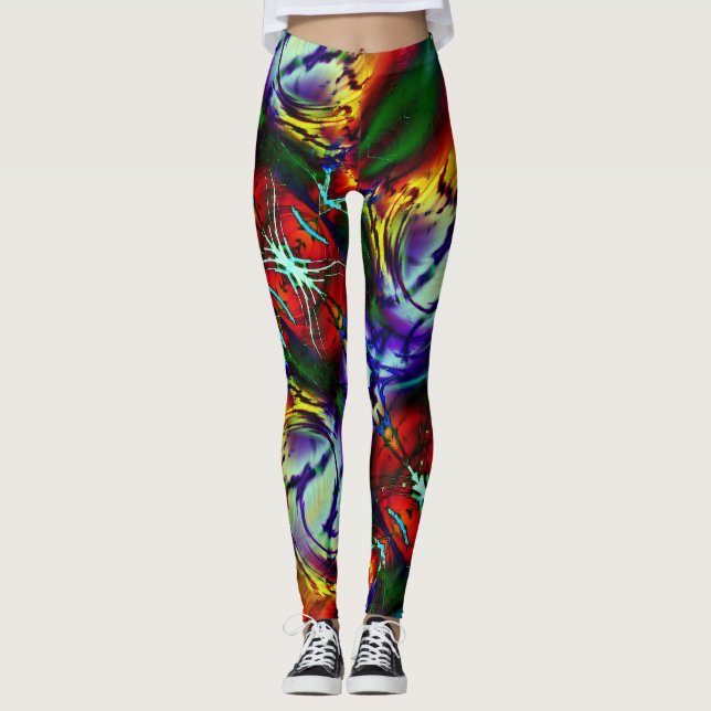 Leggings Peinture à remous (Devant)