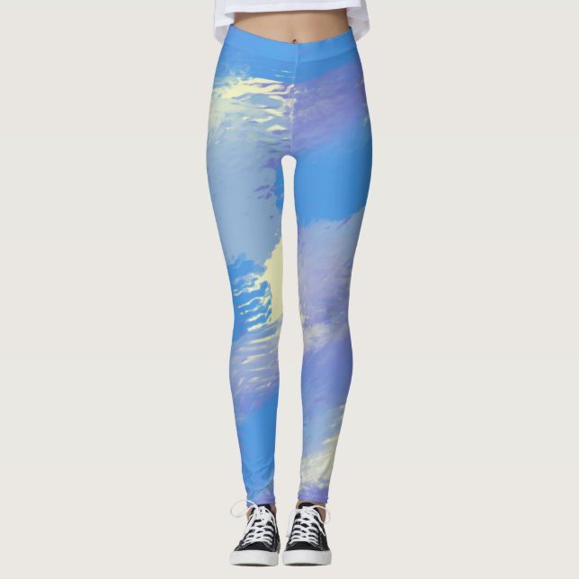 Leggings peinture abstraite (Devant)