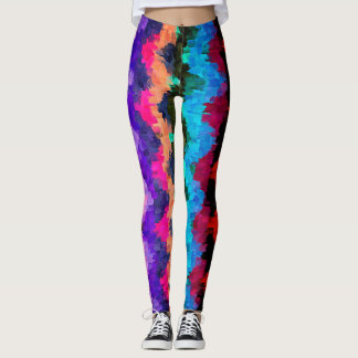 Leggings Peinture Abstraite colorée #16