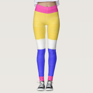 Leggings peinture abstraite moderne
