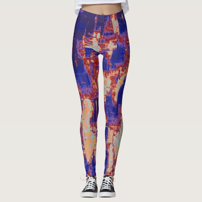 Leggings Peinture colorée #7 (Devant)