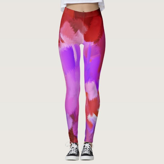 Leggings Peinture colorée Plaque #31 (Devant)